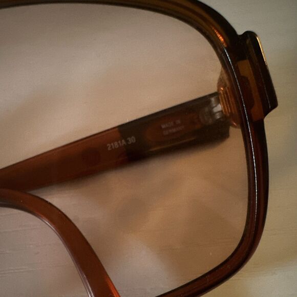 Vintage 1970s Christian Dior Oversized Brown Frame Pink Tinted UV400 Germany